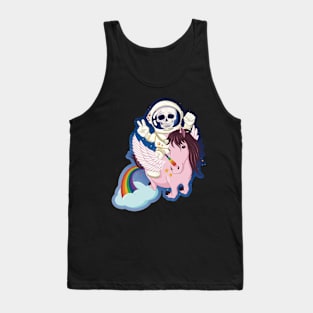 Skull unicorn rider Tank Top